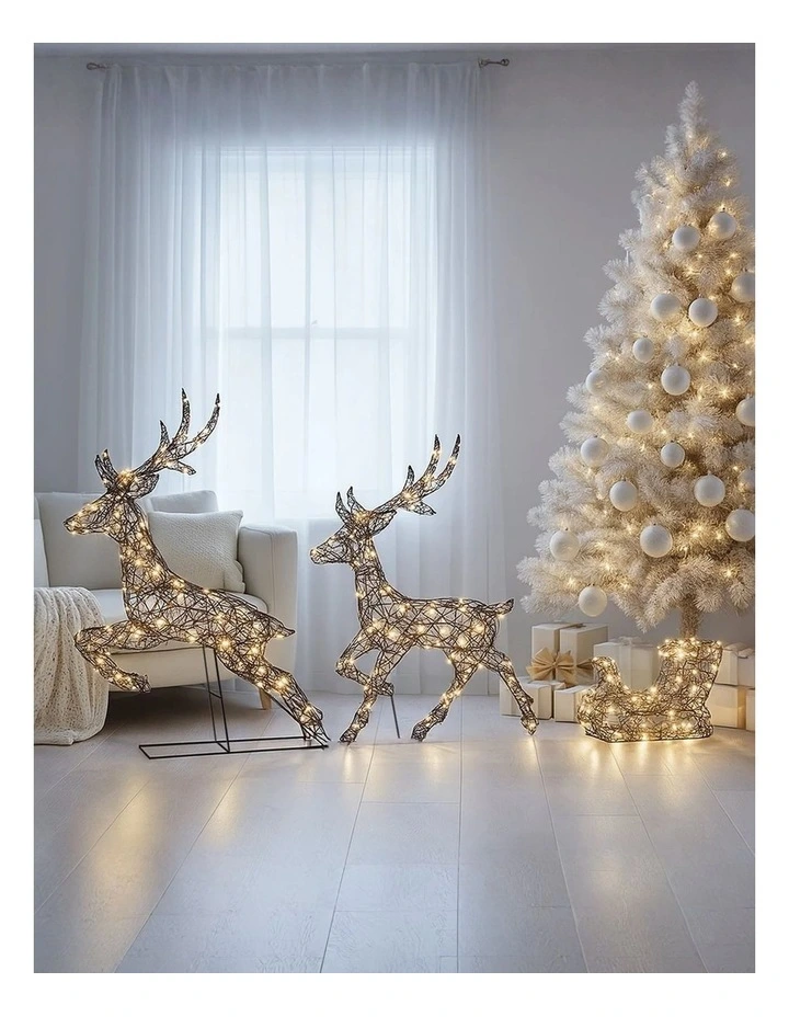 LED Reindeer Sleigh Duo image 4