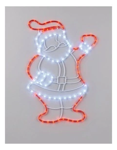 Santa Rope Light Silhouette