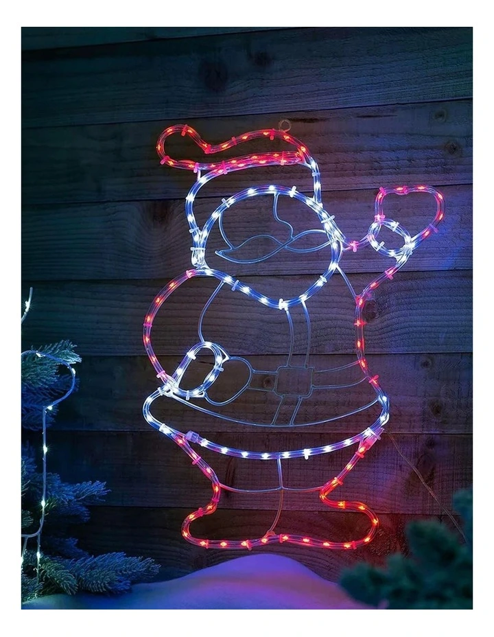Santa Rope Light Silhouette image 2
