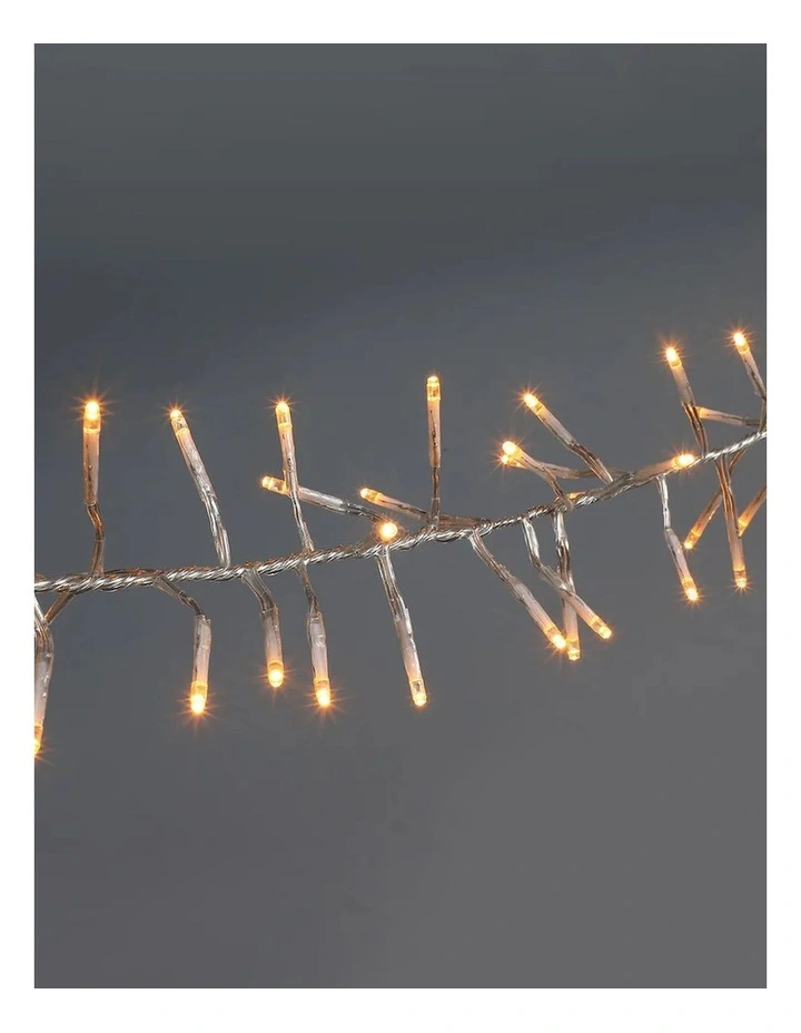 720 LED Cluster Light With Clear Cable - Amber image 3