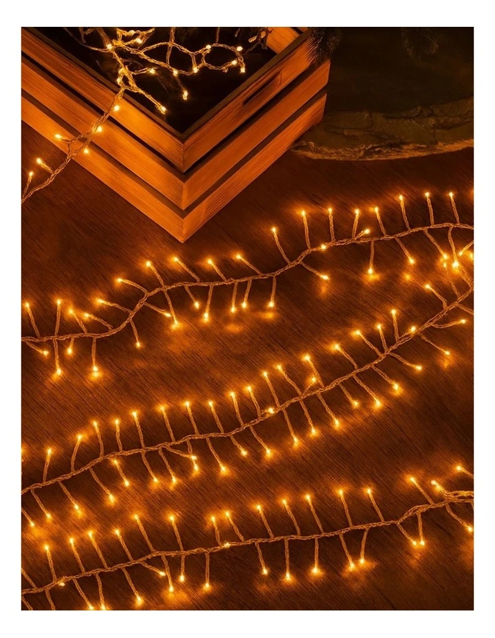720 LED Cluster Light With Clear Cable - Amber image 5
