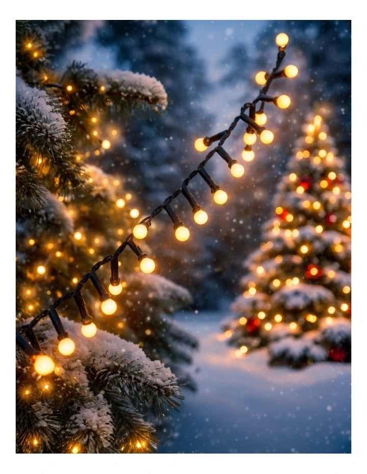 280LED Connectable Berry Compact String Light Warm White image 4