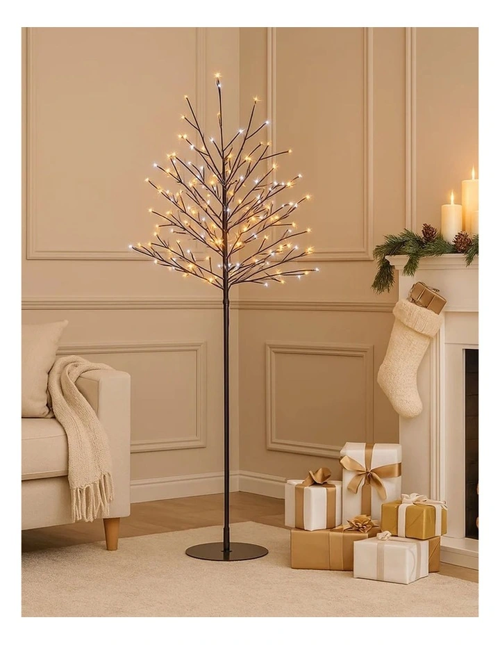1.8M LED TREE  - Amber   White image 2