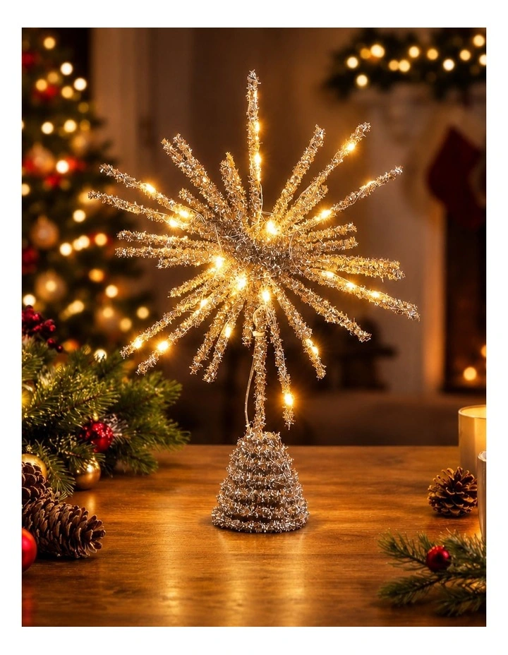 32cm Christmas Tree Top Gold image 2