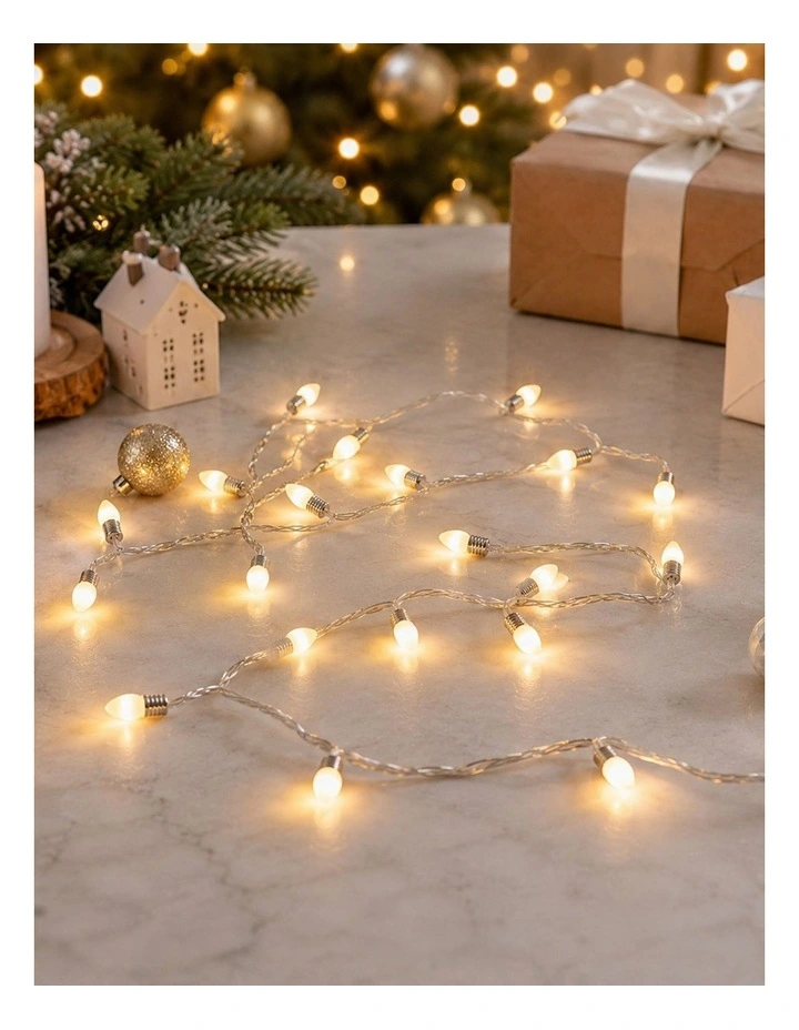 100LED Mini Pine Cone String Light Warm White image 2