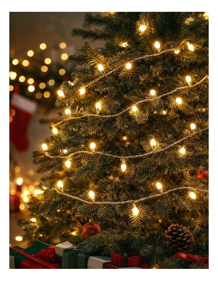 100LED Mini Pine Cone String Light Warm White image 4