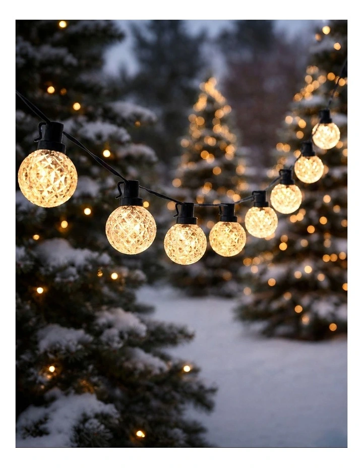 40LED Globe String Light Warm White image 3