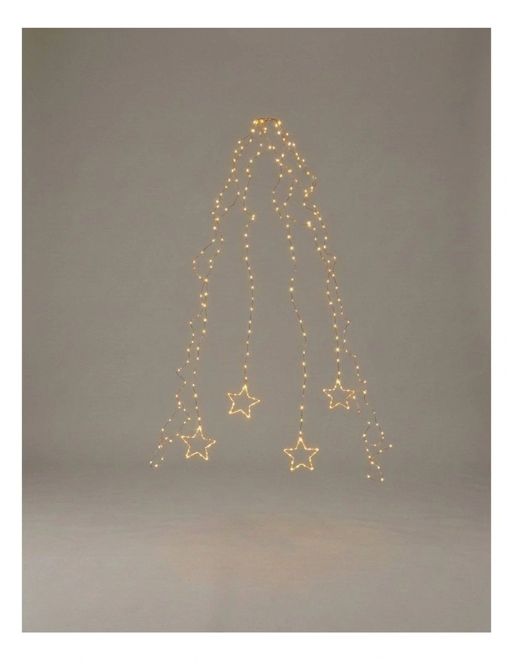 2.1M Micro Dewdrop Branch Light With Star image 1