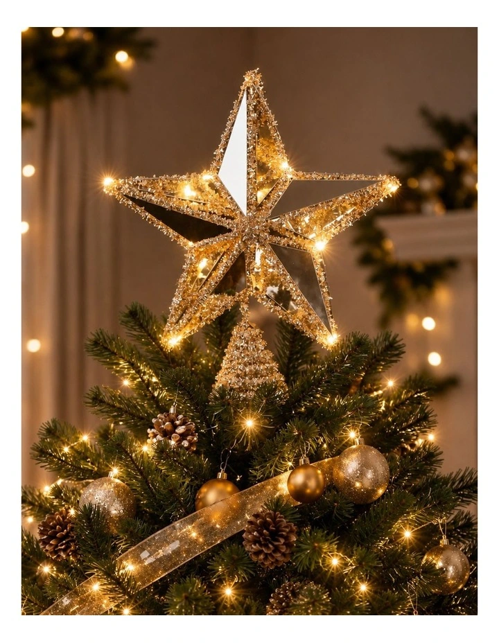 25cm Christmas Star Tree Top image 3