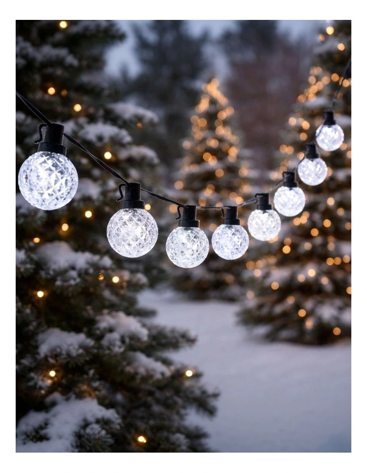 40LED Globe String Light White image 2