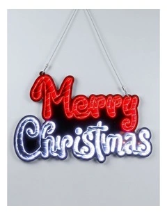 40X25CM Hanging Infinity Merry Christmas