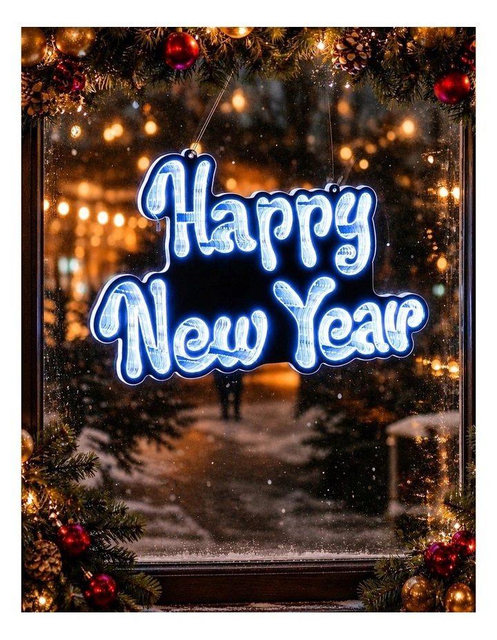 41X25CM Hanging Infinity Happy New Year image 2