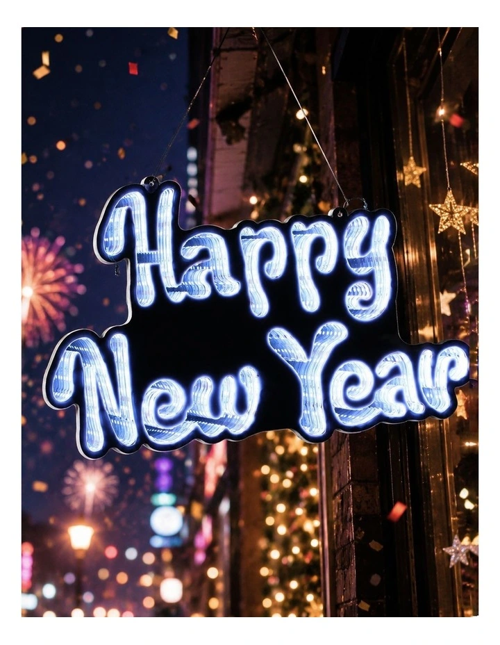 41X25CM Hanging Infinity Happy New Year image 3