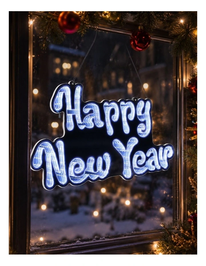 41X25CM Hanging Infinity Happy New Year image 4