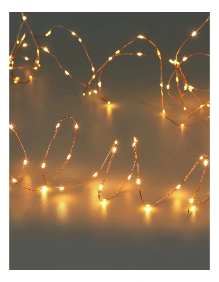 400 Micro LED light Warm White Copper Wire image 5