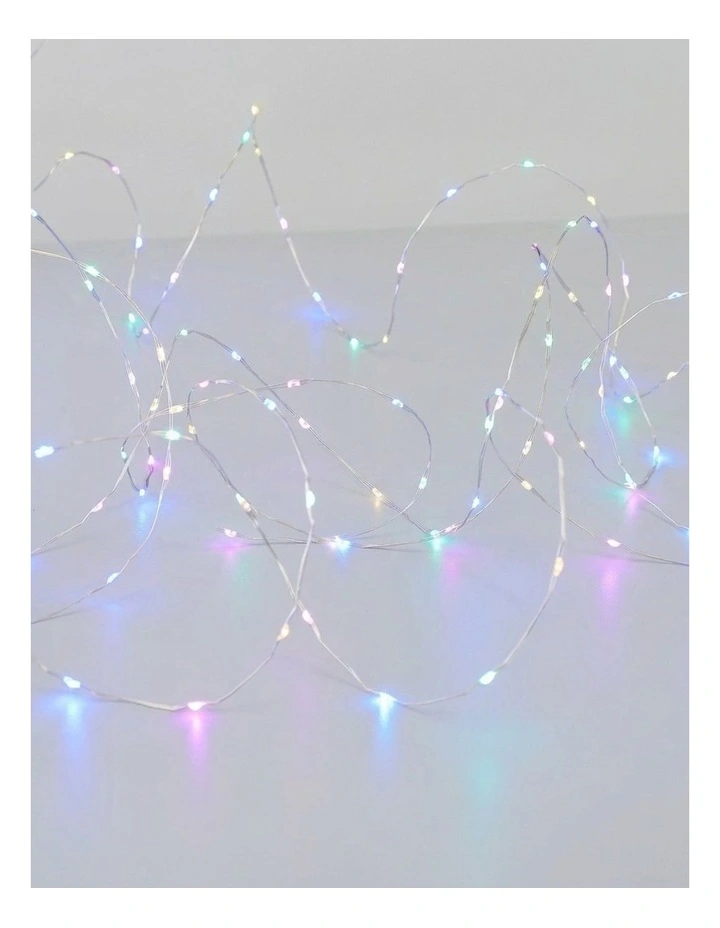 400 Micro LED light Candy Colour Silver Wire image 1