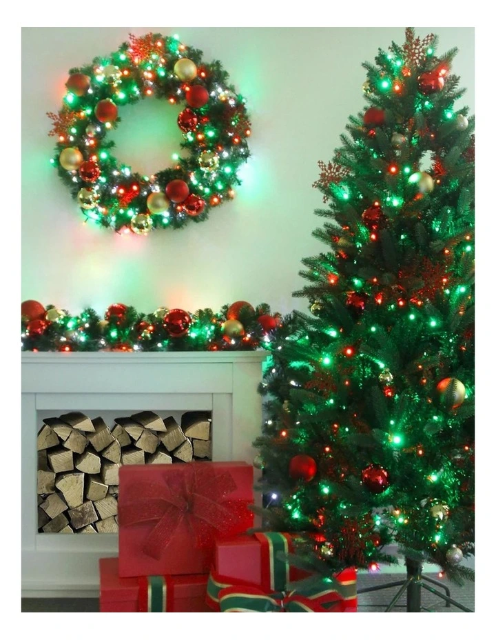 320 Frosted LED Connectable String Light - Red & Green image 3