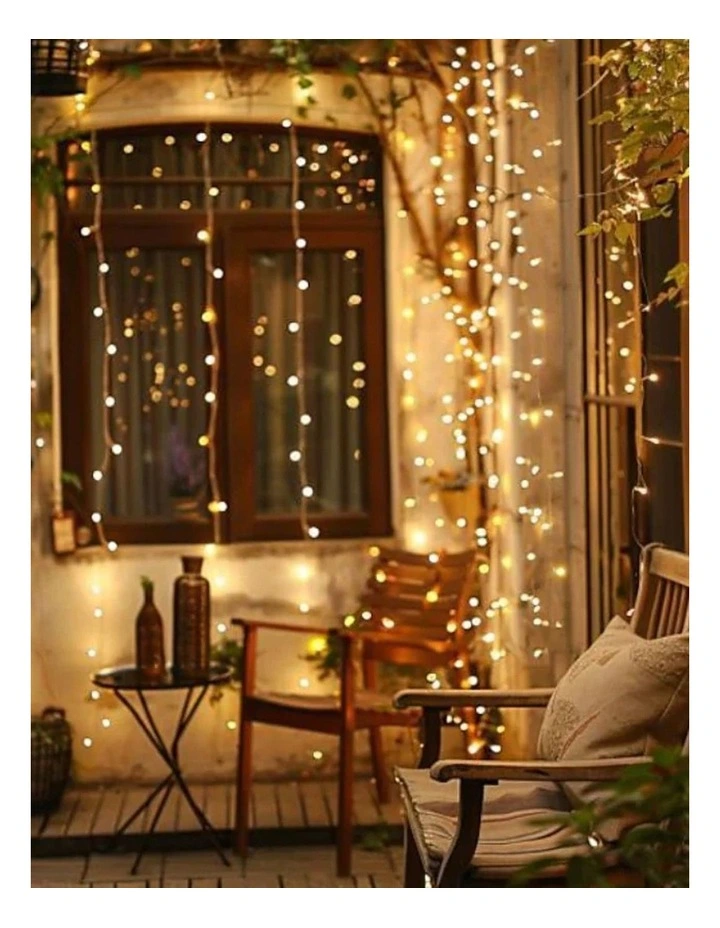 Battery Operated 40 Micro LED String Lights with Timer - Warm White image 6
