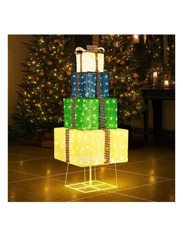 Tinseltown 3D Christmas Light LED 142cm Gift Boxes Xmas Decor 8 Effects image 5