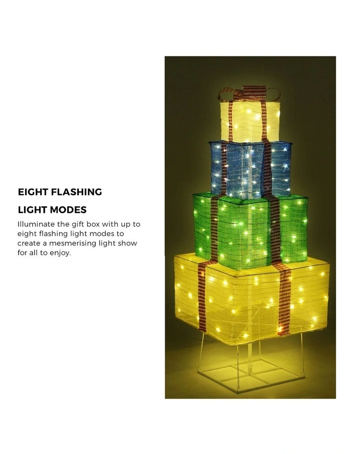 Tinseltown 3D Christmas Light LED 142cm Gift Boxes Xmas Decor 8 Effects image 6