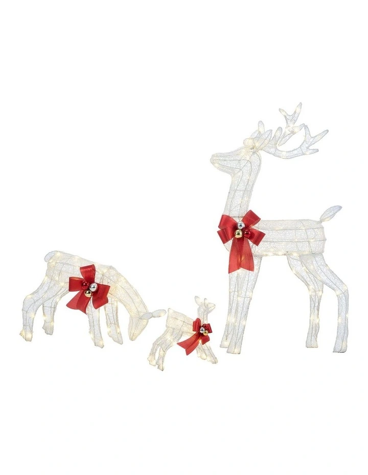 Tinseltown Christmas Lights LED 3PCS Reindeer Family Xmas Decor Indoor Outdoor image 1