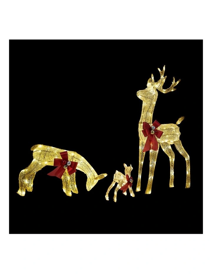 Tinseltown Christmas Lights LED 3PCS Reindeer Family Xmas Decor Indoor Outdoor image 2