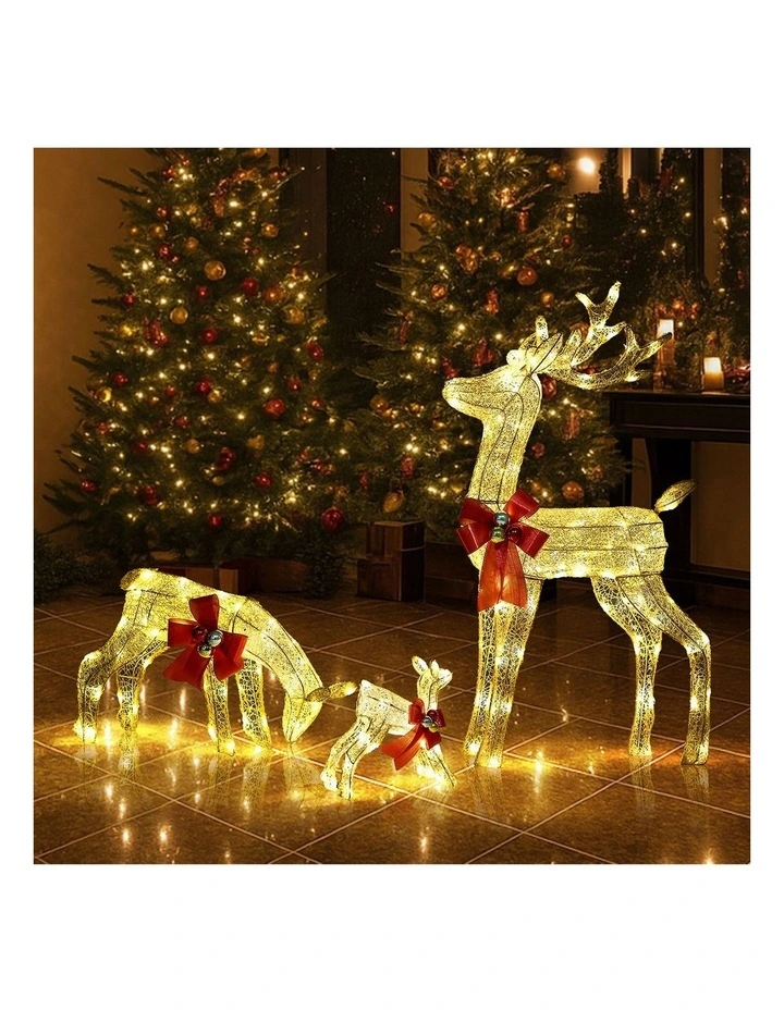 Tinseltown Christmas Lights LED 3PCS Reindeer Family Xmas Decor Indoor Outdoor image 5