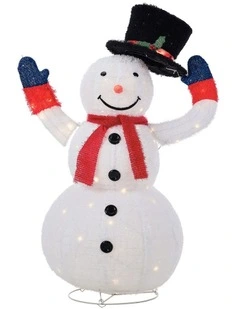 Tinseltown 3D Christmas Snowman Light LED 127cm Xmas Decor Festive Display