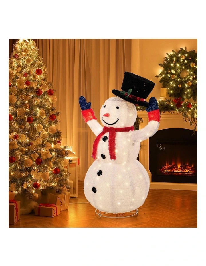 Tinseltown 3D Christmas Snowman Light LED 127cm Xmas Decor Festive Display image 5