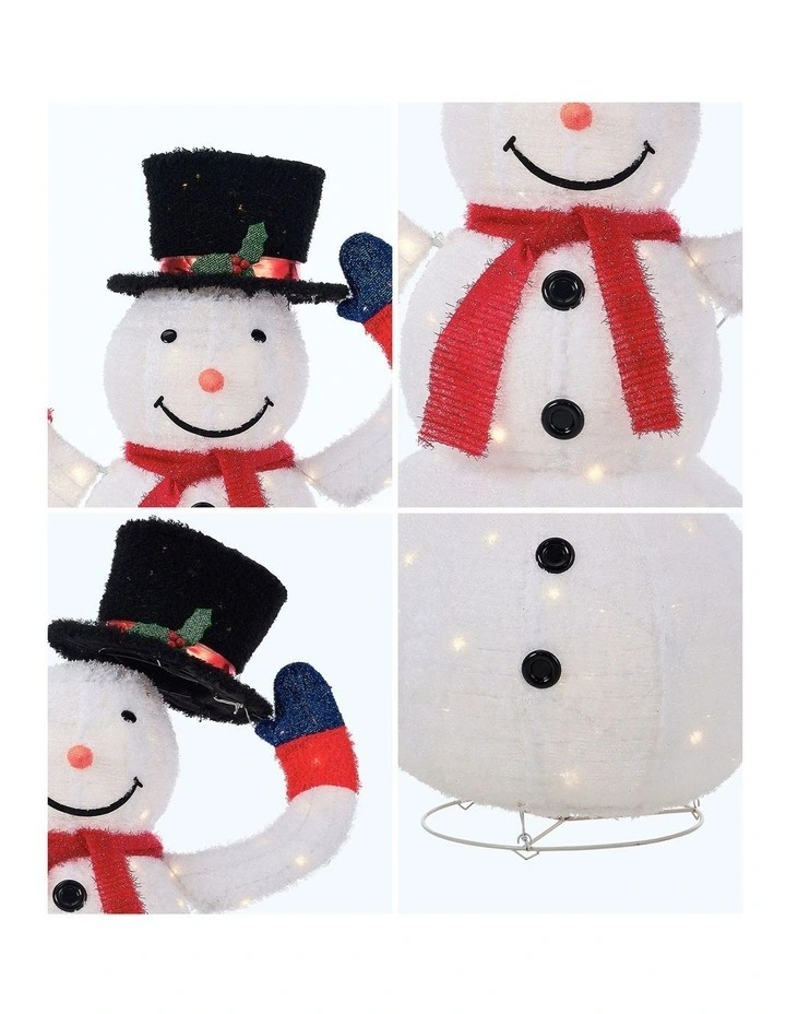 Tinseltown 3D Christmas Snowman Light LED 127cm Xmas Decor Festive Display image 7
