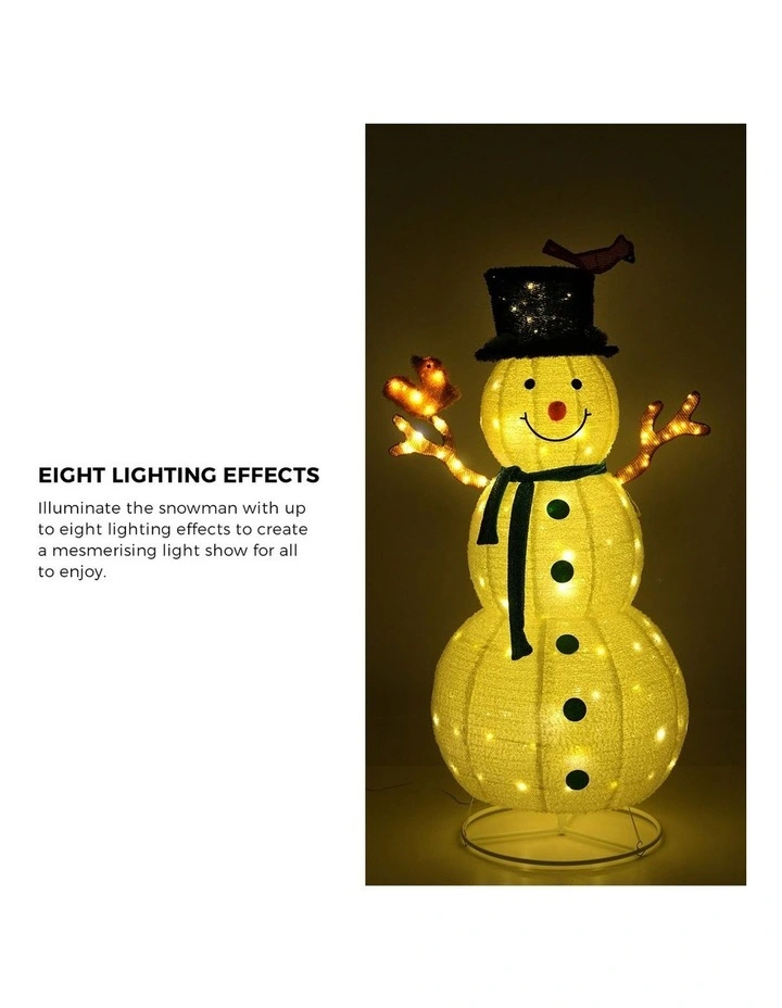 Tinseltown 3D Christmas LED Lights 1.63M Snowman Xmas Outdoor Decor Metal Frame image 7