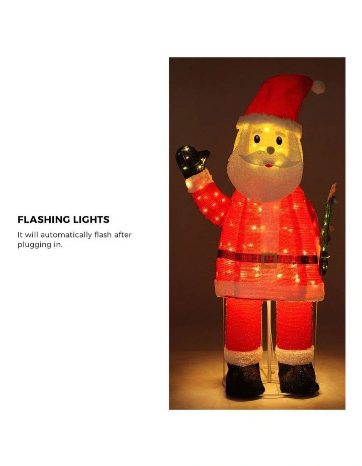 Tinseltown 3D LED Christmas Light 180cm Santa Claus Xmas Decor Indoor Outdoor image 6