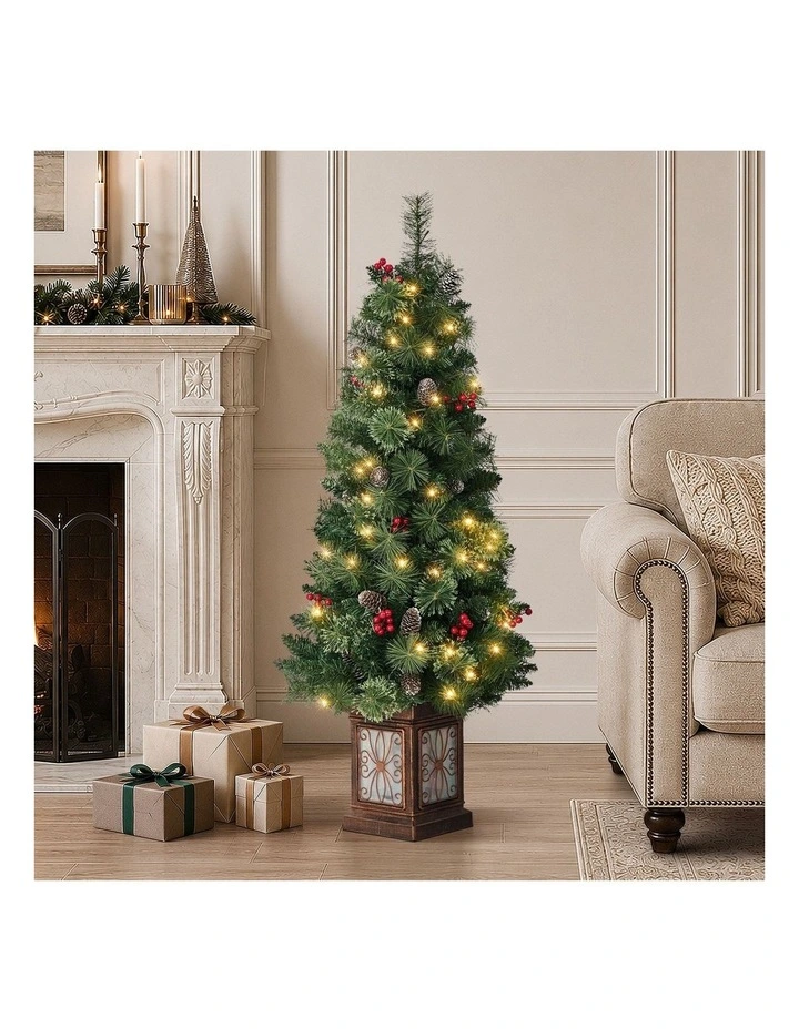 Tinseltown LED Christmas Tree 1.2M 8 Flash Modes Battery Powered Green image 4