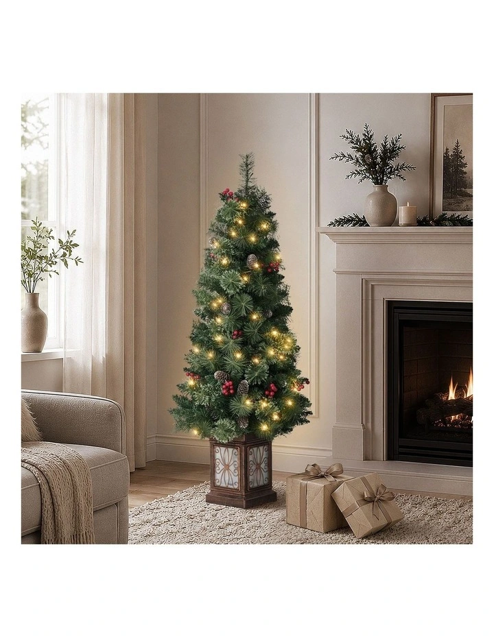 Tinseltown LED Christmas Tree 1.2M 8 Flash Modes Battery Powered Green image 5
