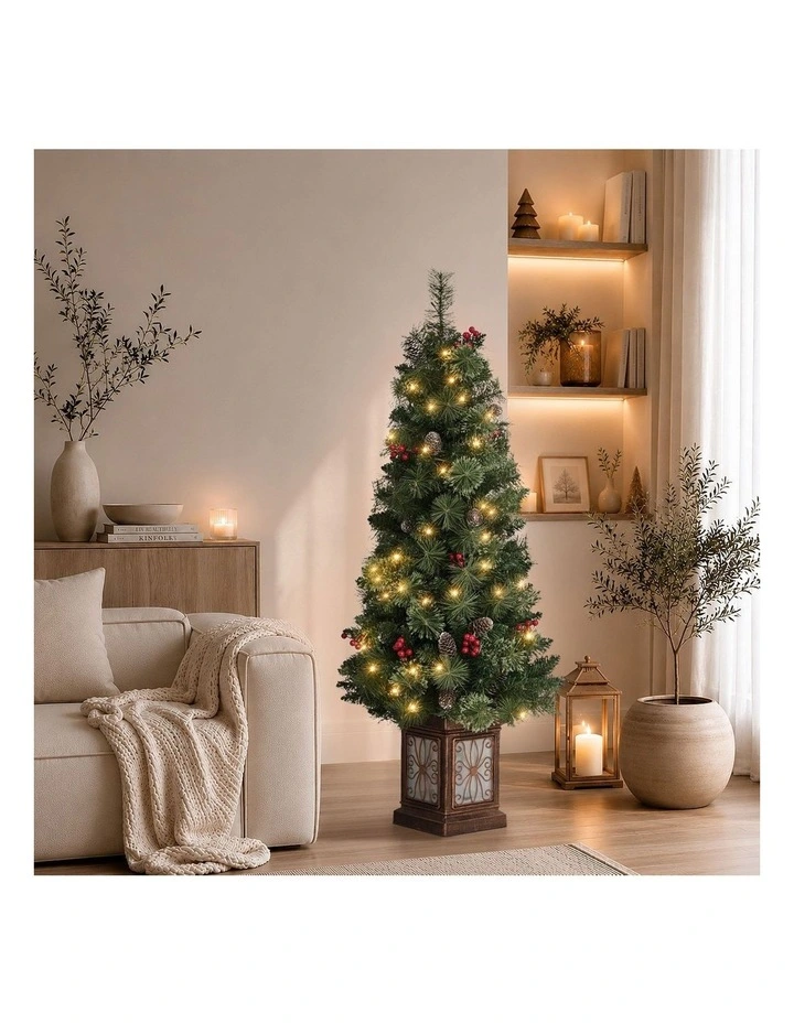 Tinseltown LED Christmas Tree 1.2M 8 Flash Modes Battery Powered Green image 7
