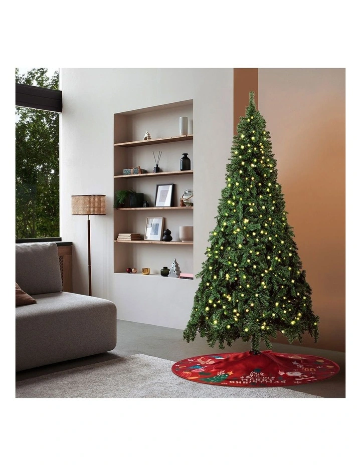 Tinseltown LED Christmas Tree 6FT 1.8M Xmas Trees Decor with Red Tree Skirt image 4