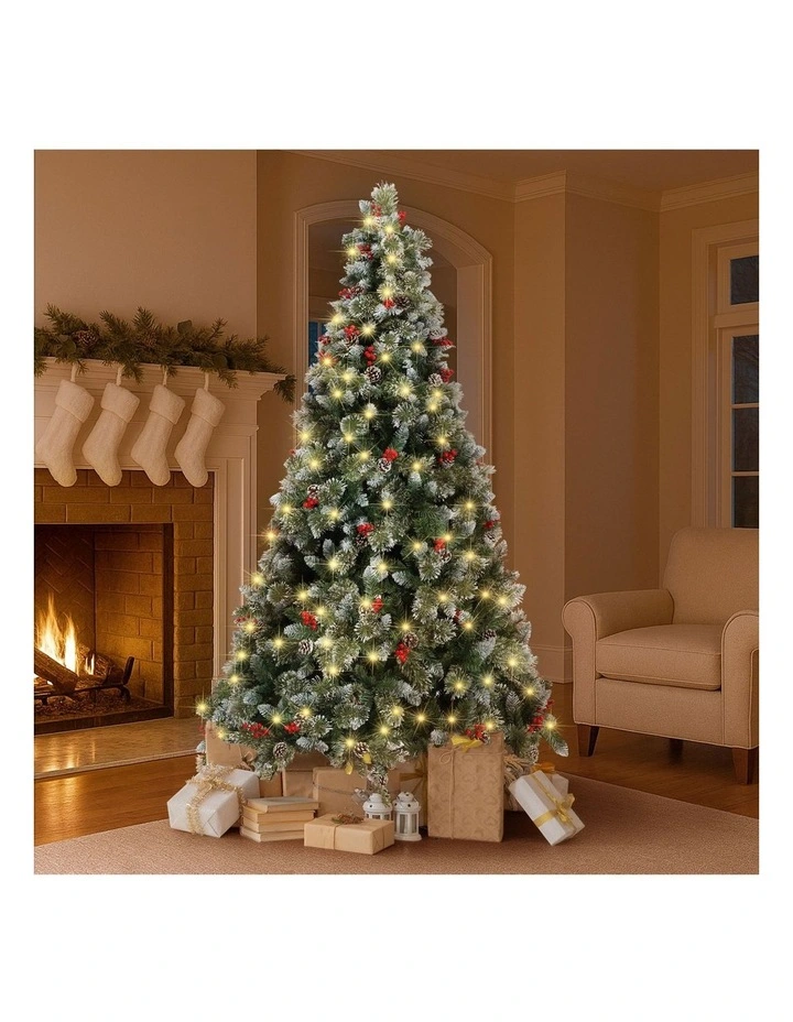 Tinseltown LED Christmas Tree 7FT 2.1M Xmas Trees Decor with Ornaments 1400 Tips image 4
