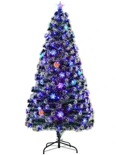 Tinseltown LED Christmas Tree 6FT 1.8M Xmas Optic Fibre  Multi Colour 230 Tips