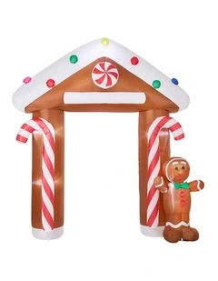 Tinseltown 2.8M Christmas Inflatable Archway LED Lights Party Xmas Decoration