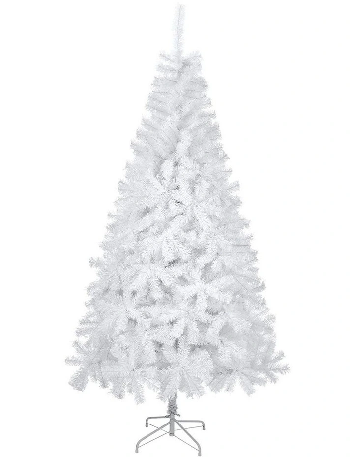 Tinseltown White Christmas Tree 2.4M 8FT Xmas Trees Decoration 1225Tips image 1