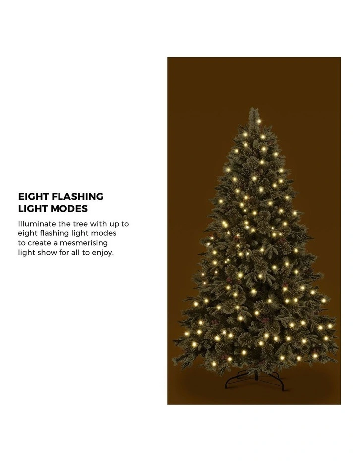 Tinseltown LED Christmas Tree 2.1M 7FT Xmas Trees Decor with Ornaments 1210 Tips image 6