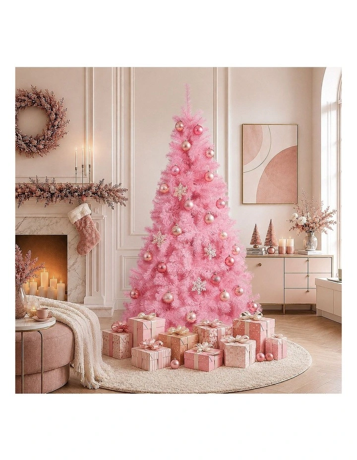 Tinseltown Pink Christmas Tree 6FT 1.8M Artificial Home Garden Party Decoration image 6