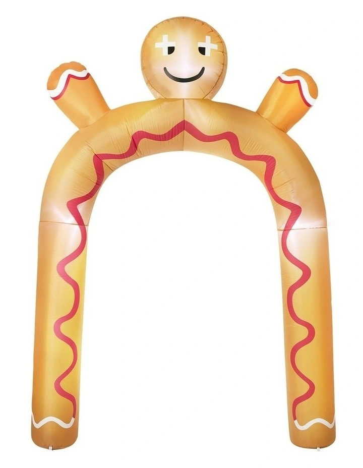 Tinseltown 3M Christmas Inflatable Archway Gingerbread Man Arch Xmas LED Lights image 1
