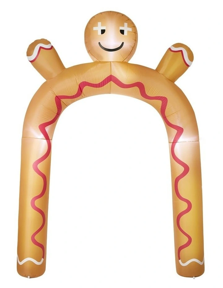 Tinseltown 3M Christmas Inflatable Archway Gingerbread Man Arch Xmas LED Lights image 2
