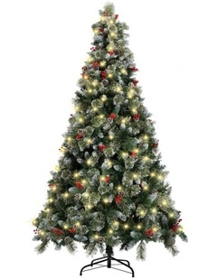 Tinseltown LED Christmas Tree 6FT 1.8M Xmas Trees Decor with Ornaments 950 Tips