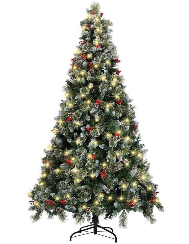Tinseltown LED Christmas Tree 6FT 1.8M Xmas Trees Decor with Ornaments 950 Tips image 1