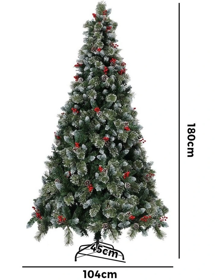 Tinseltown LED Christmas Tree 6FT 1.8M Xmas Trees Decor with Ornaments 950 Tips image 3