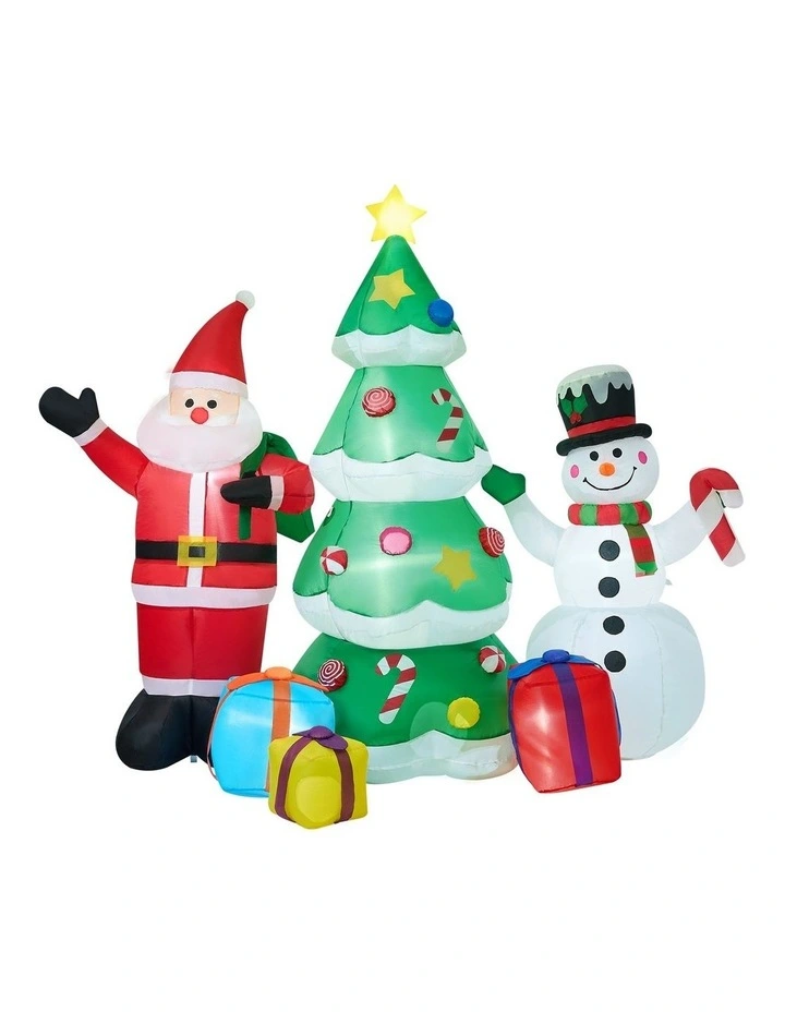 Tinseltown 2.4M Christmas Inflatable Set of 3 Xmas Decoration LED Light Outdoor image 1