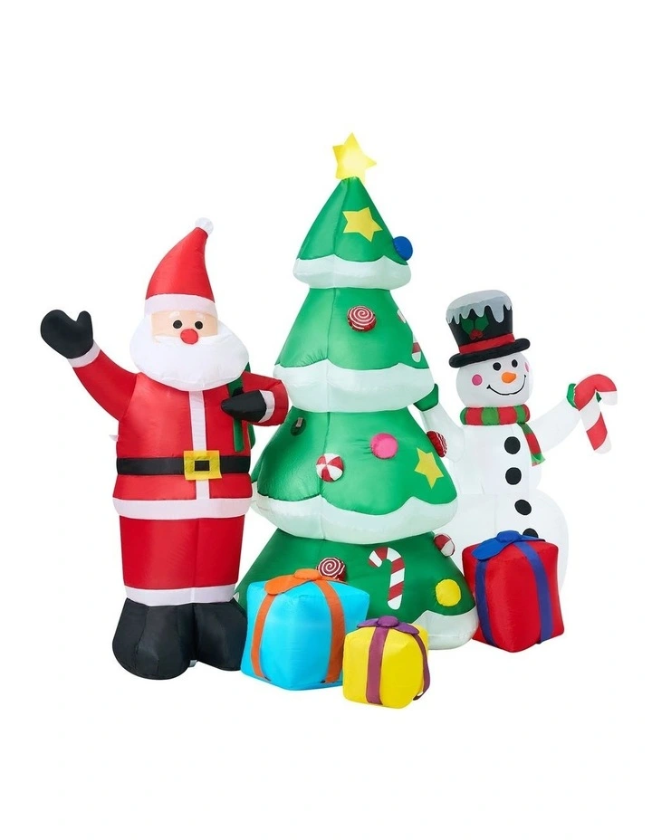 Tinseltown 2.4M Christmas Inflatable Set of 3 Xmas Decoration LED Light Outdoor image 2
