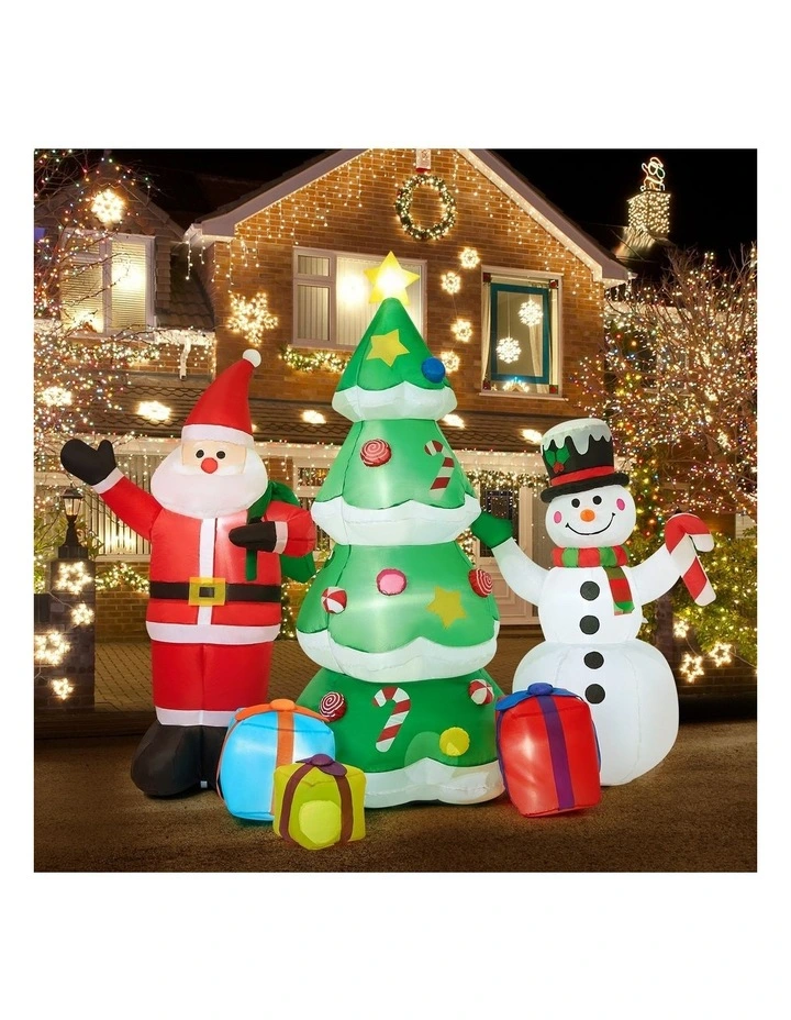 Tinseltown 2.4M Christmas Inflatable Set of 3 Xmas Decoration LED Light Outdoor image 4